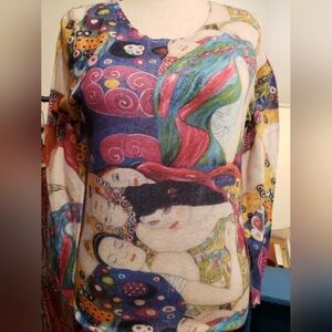 Colorful Abstract Art Crew Neck Sweater